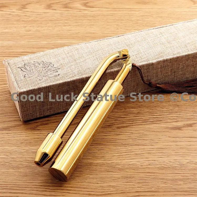 Geomantic فأل ماستر العرافة أدوات عراف الحظ النحاس فنغ شوي البوصلة التنين الإلهي قضيب كشف المغناطيسي قضيب