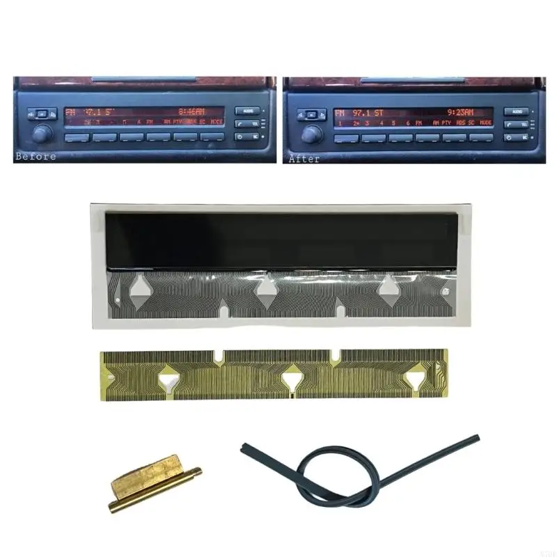 M76E Hochauflösendes Clear View LCD-Anzeigemodul und Anschlusskabel für E38 E39 Armaturenbrett-Instrumente – Detail 9