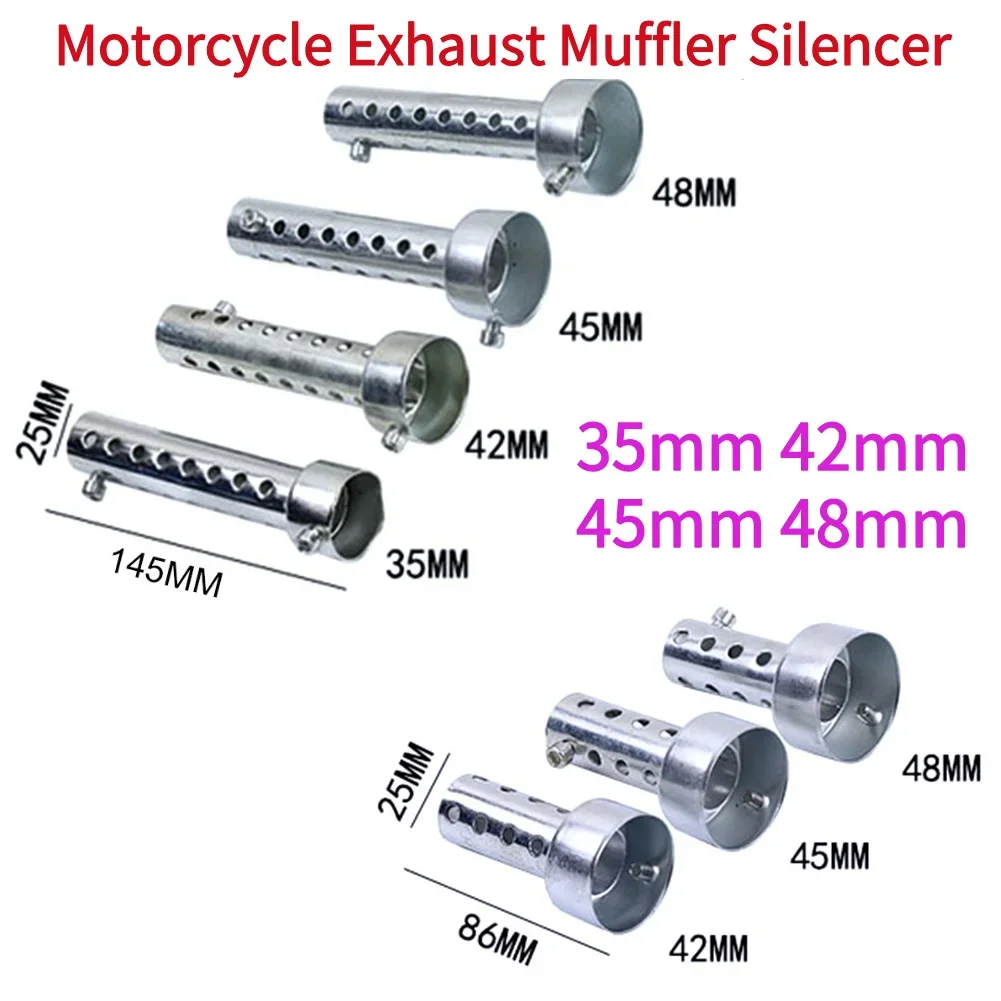 Silencieux d'échappement universel pour moto DB Killer 35mm 42mm 45mm 48mm, insert déflecteur DB Killer en acier inoxydable