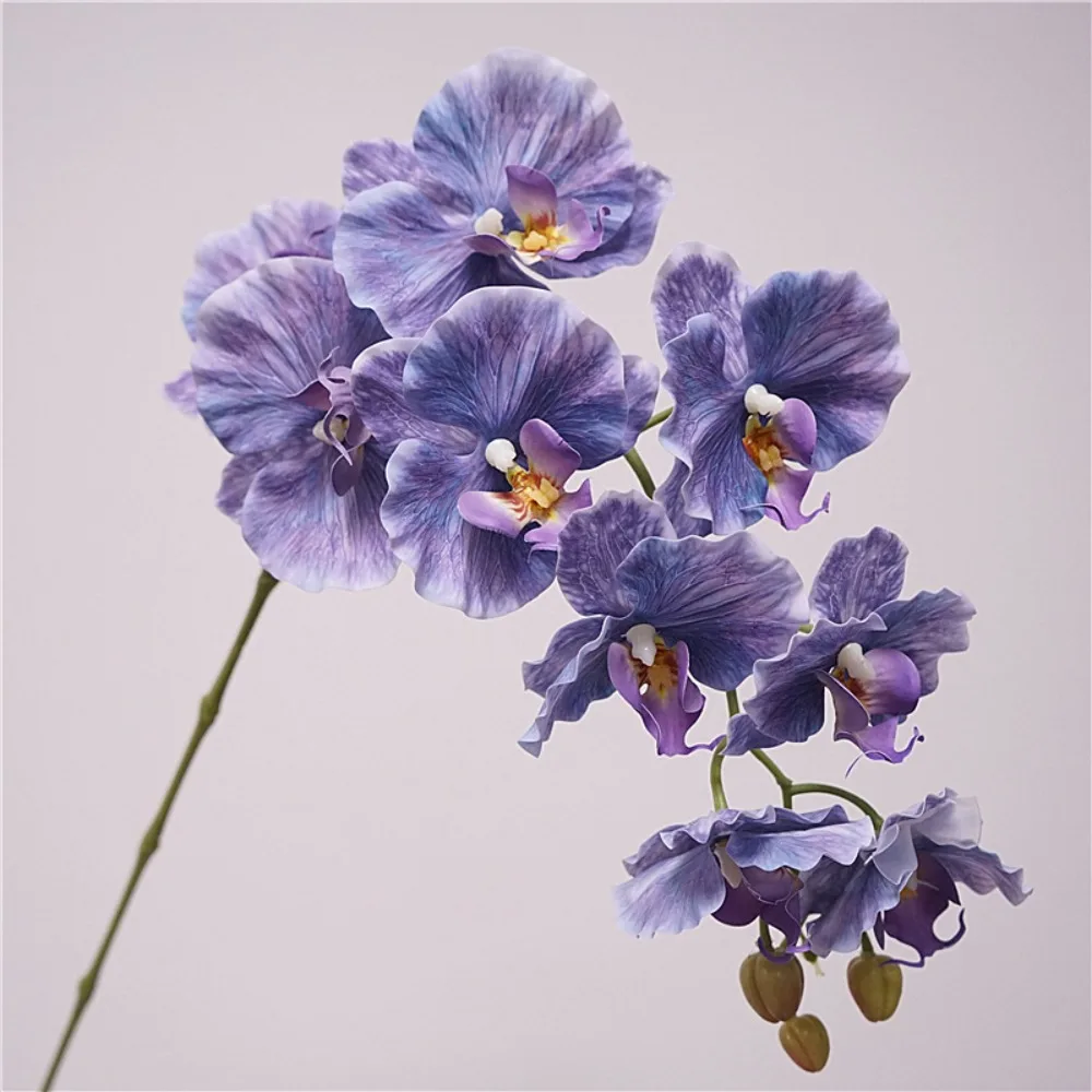 

98cm Artificial Butterfly Orchid Real Touch Lifelike Fake Phalaenopsis Flower 9-Heads Silk Phalaenopsis Orchid