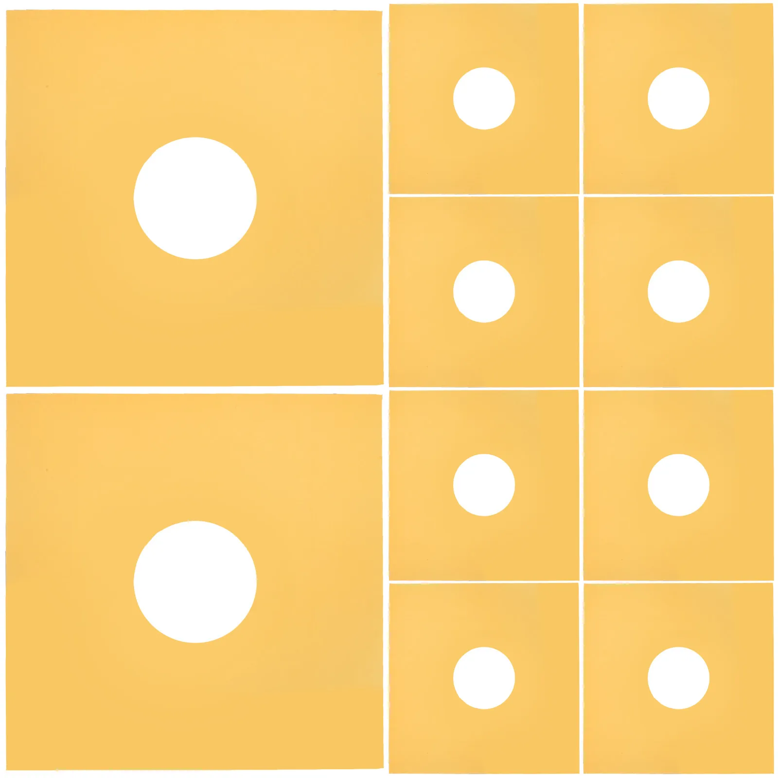 

10Pcs Vinyl Record Sleeves Protective Clear Outer Jacket for Albums Dust Scratches Fingerprints Waterproof Storage Bags