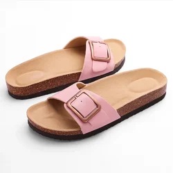 Crestar Women Fashion Clogs Slippers Summer Clogs Flat Sandals  Outdoor Cork Mules Beach Slides New Women Sandals Soft Slippers