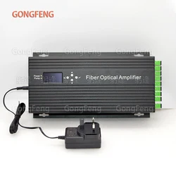 New FTTH CATV 8 Port Optical Amplifier Mini EDFA 20/22/23dBm1550nm With Display Screen Puertos Factory Special Offer Wholesale