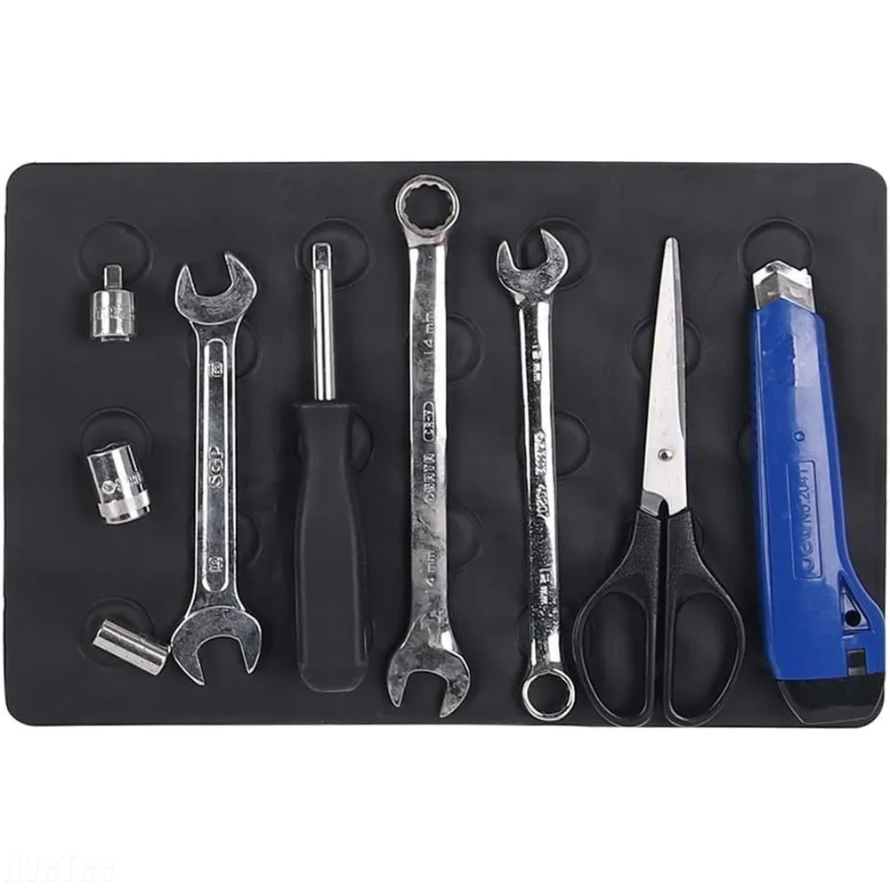 2024 New Flexible Magnetic Tool Holder for Wrenches Bolts Nuts Screw Mag-Pad Other Parts Tray for Car Garage Home 11.8\