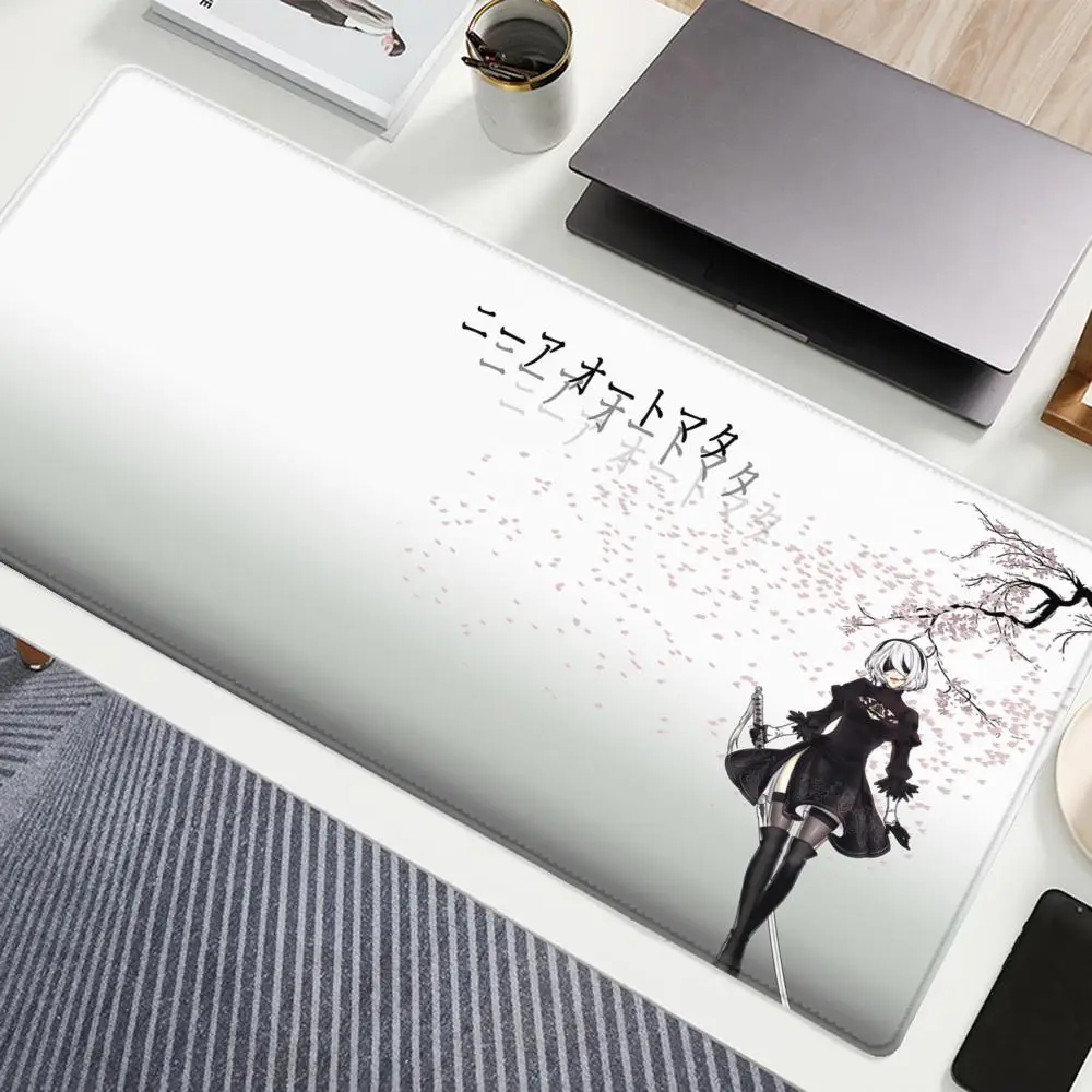 NieR Automata 900x400 Mouse Pad Gaming Accessories Keyboard Desk Mat Computer Deskmat Pc Gamer Mats Anime Sexy Girl Mousepad Xxl