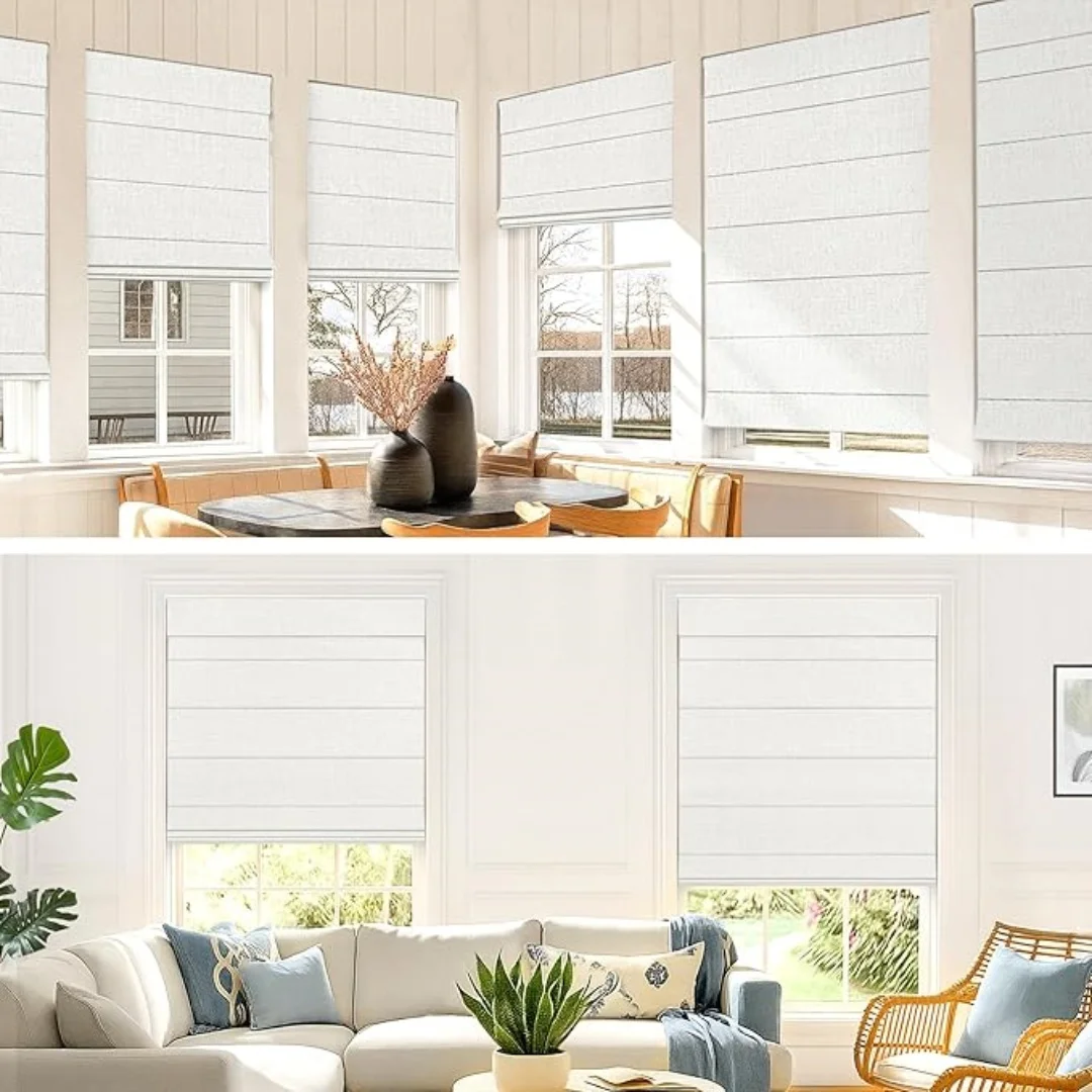 

Best Selling Customized Spring Control Full Blackout Roman Blinds for Living Room Windows
