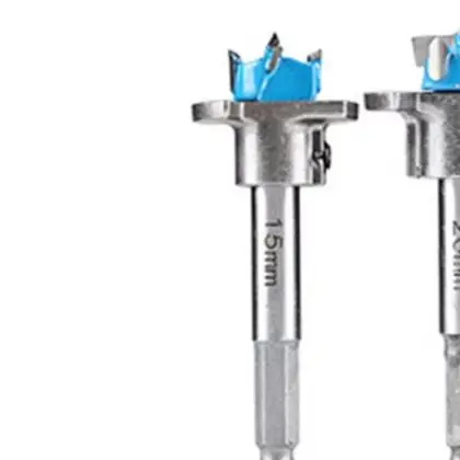 Carbide-Tipped Boring Bit Set Designed for Hinge Installation in For Wooden Doors Cabinets and PlyFor Wood Frames