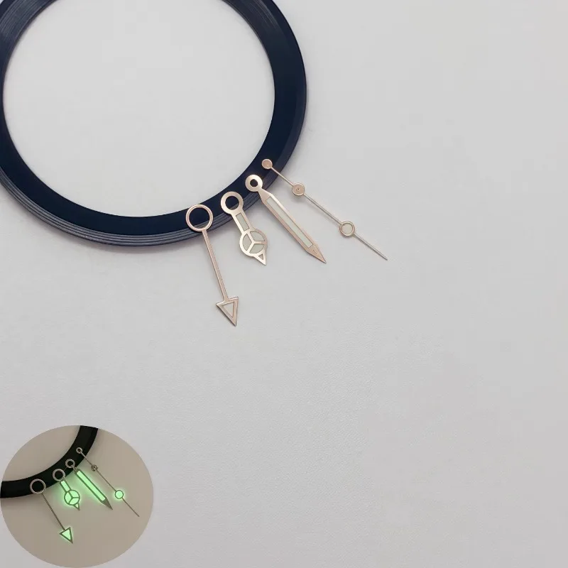 Watch Modification Accessories for NH34 Hands for GMT Strong Green Luminous Mechanical Watch Hands Diving Watch Hands Accessorie