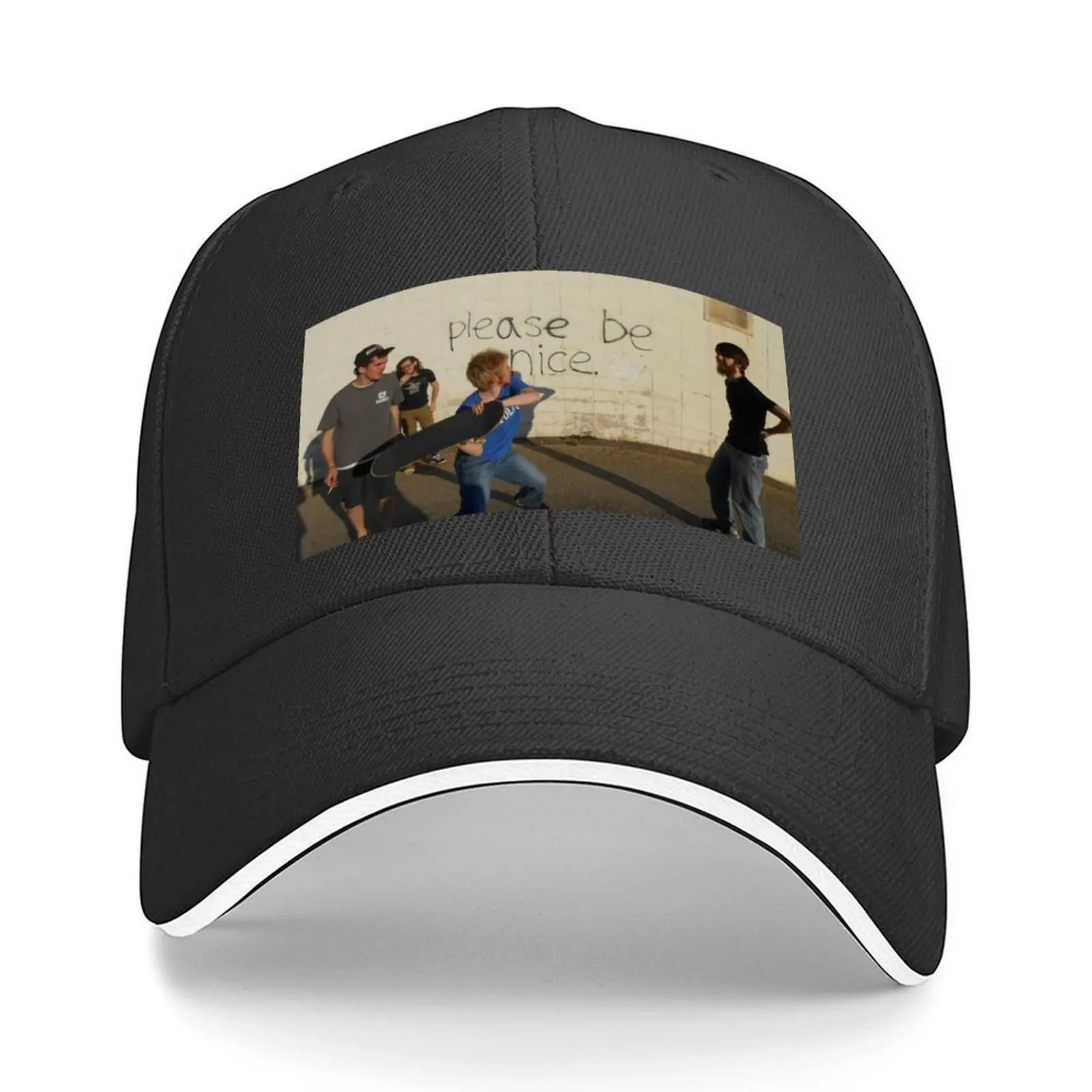 

camping in alaska - please be nice Baseball Cap New Hat Kids Hat Unique hats tactical cap Women's Hats Men's