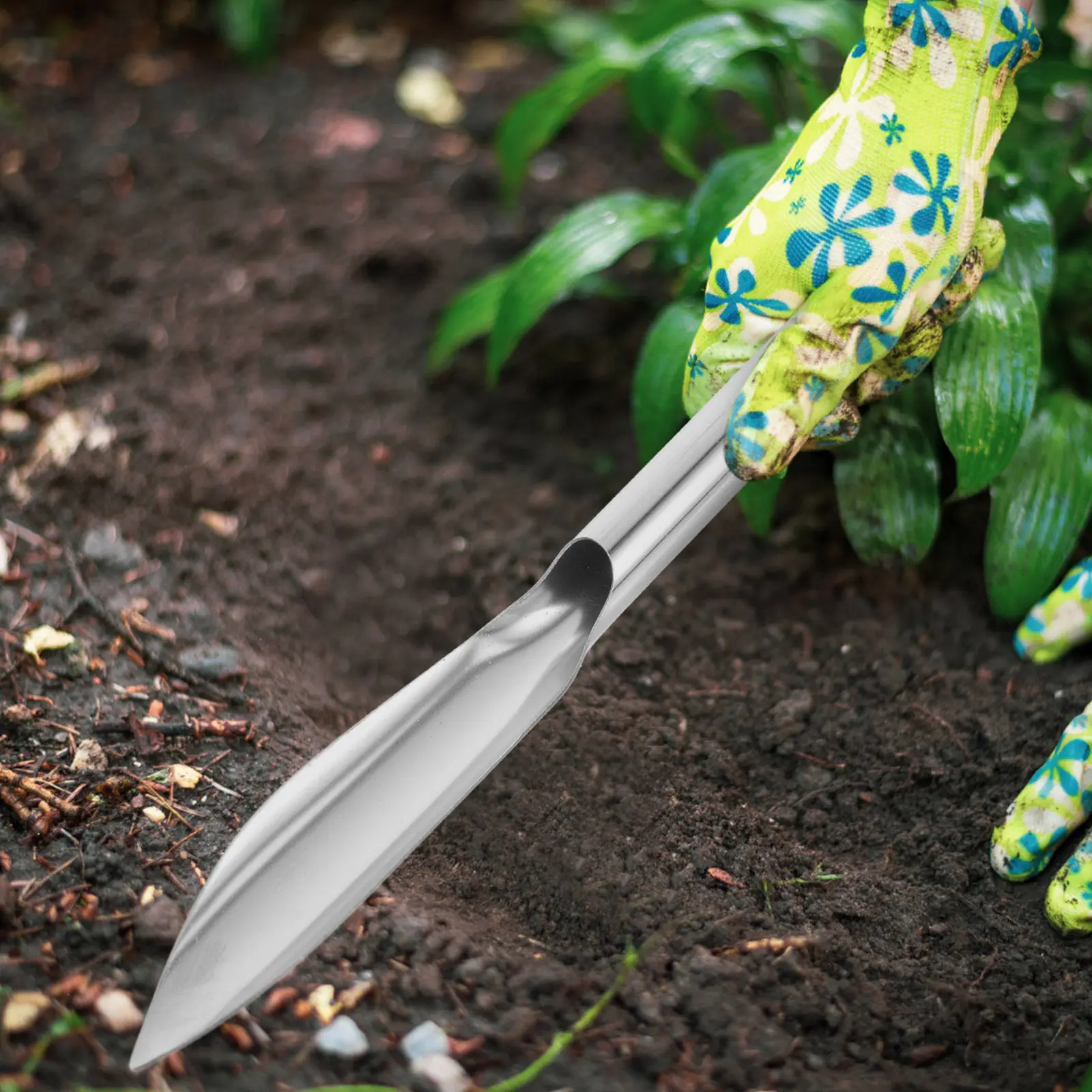 Garden Trowel Stainless Steel Small Garden Shovel Multi-Use Handheld Digging Shovel Portable Planting Weeding Cultivation Tool