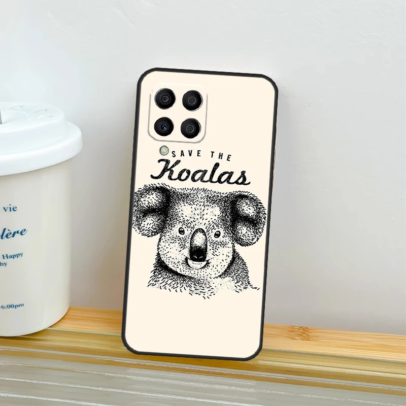 Cute Australia Koala Art Case For Samsung Galaxy M32 M52 M12 M13 M23 M33 M53 M20 M21 M31 M51 M30s M14 M34 M54 Coque