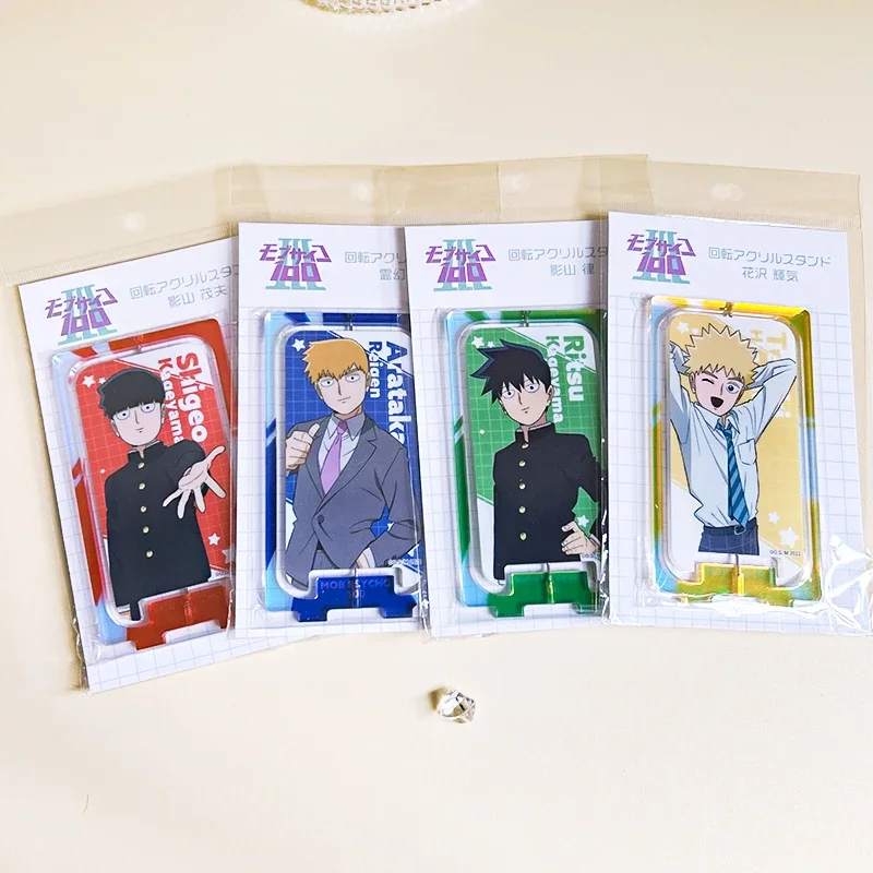 

Anime Mob Psycho 100 Reigen Arataka Kageyama Shigeo Mobu Saiko Hyaku Dimple Cosplay Acrylic Two-sided Rotation Standing Sign