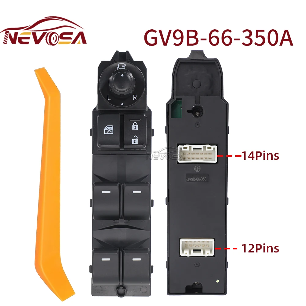 

NEVOSA For Mazda 6 ATENZA 2014 2015 2016 Electric Master Power Window Switch GV9B-66-350 GV9B-66-350A GV9B66350A