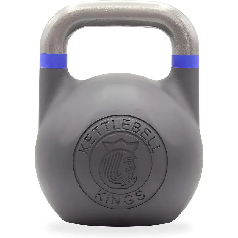 Kettlebell Kings Competition Kettlebell - Peso de acero fundido de 25 lb para entrenamiento de fuerza - Diseño de edición fitness con agarre suave