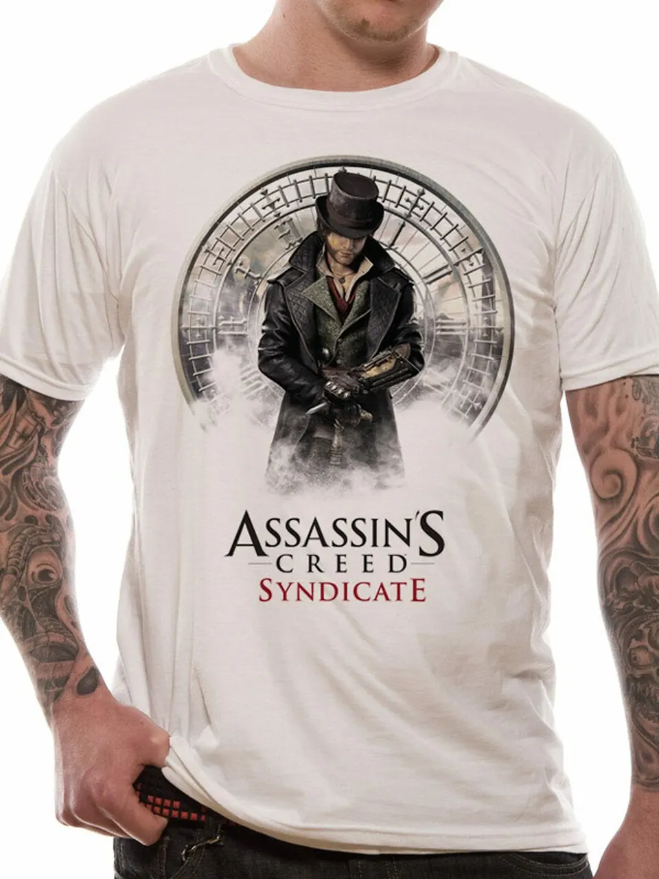 Syndicate Jacob Frye Big Ben Clock T Shirt. Short Sleeve 100% Cotton Casual T-shirts Loose Top Size S-3XL