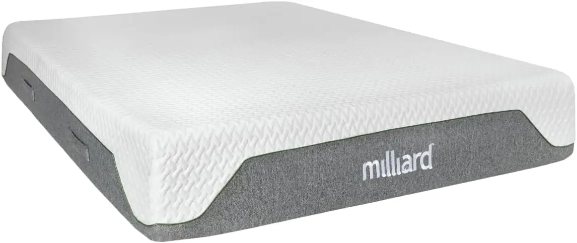 

Milliard Memory Foam Mattress 10 inch Firm, Pressure Relieving, Classic (Queen)