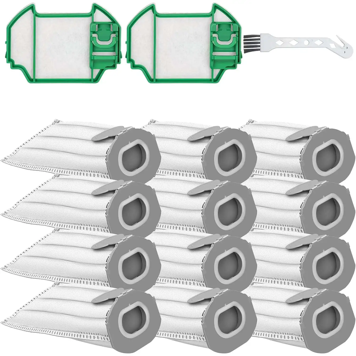 أكياس المكنسة الكهربائية لـ Vorwerk Kobold VK7S VK7 FP7S FP7، أكياس غبار مرشحة للمكنسة الكهربائية ببطارية Vorwerk VK7 FP7 #1