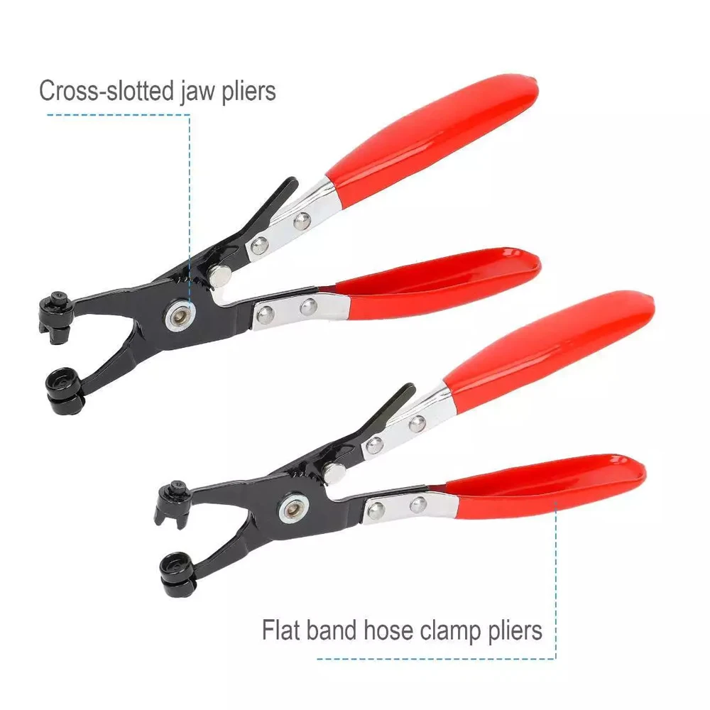 Hose Clamp Pliers Car Water Pipe Removal Tool for Fuel Coolant Hose Pipe Clips Thicker Handle Remove & Install Ring