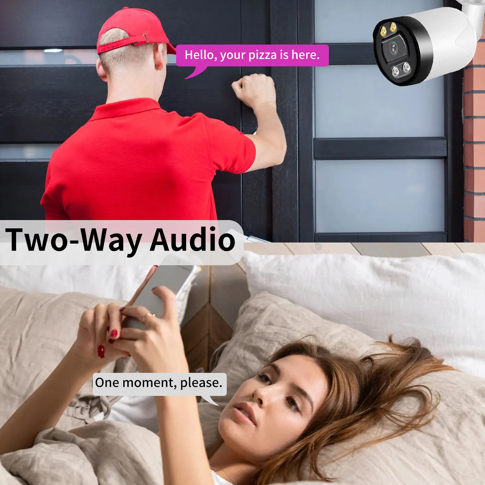 8MP 5MP 4K IP Camera Outdoor POE AI Motion Detection CCTV Security Camera Two Way Audio H.265 Video Surveillance For NVR System