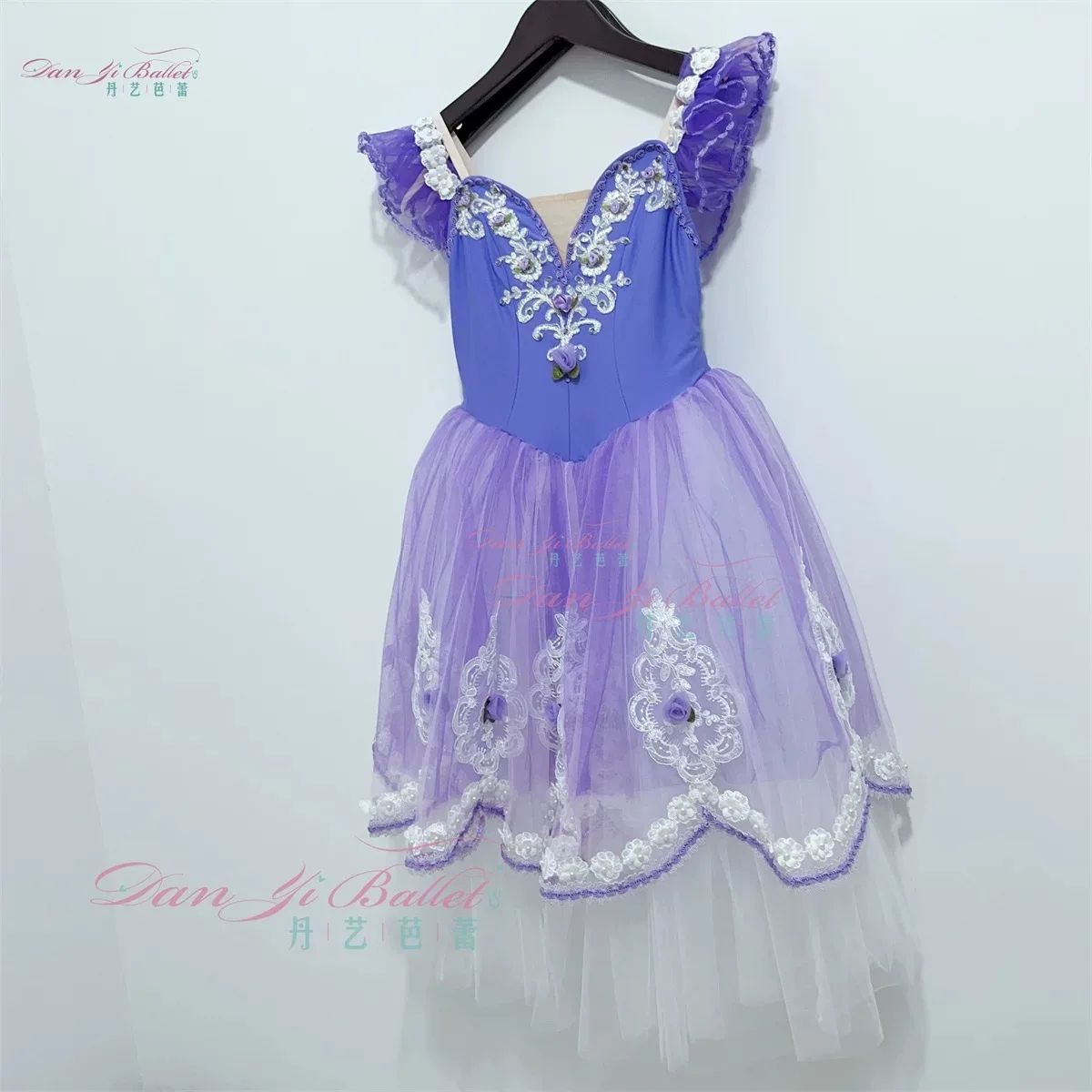 Danyi simple purple garden dance ballet dress performance dress competition costume stage professional customization