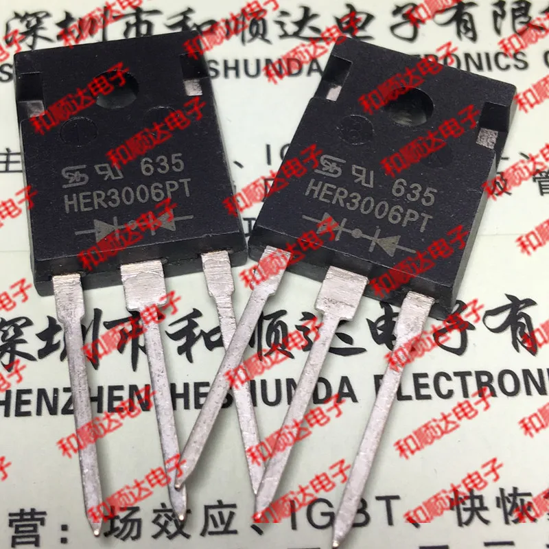 Original New / 2pcs / HER3006PT  TO-247 600V 30A