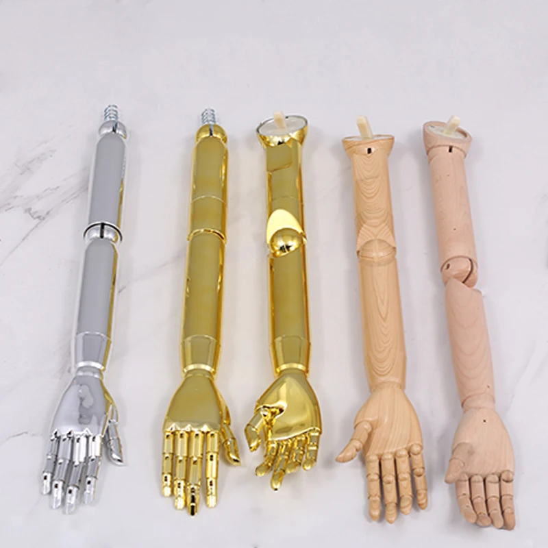 Female Male & Kids Wood or Plastic Mannequin Arm Hand Accessories For Mannequins Props