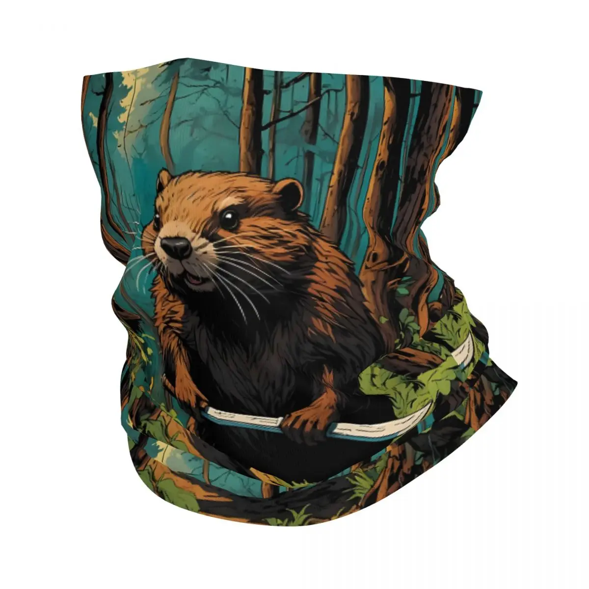 In The Forest Scarf Neckerchief Neck Face Mask Polyester