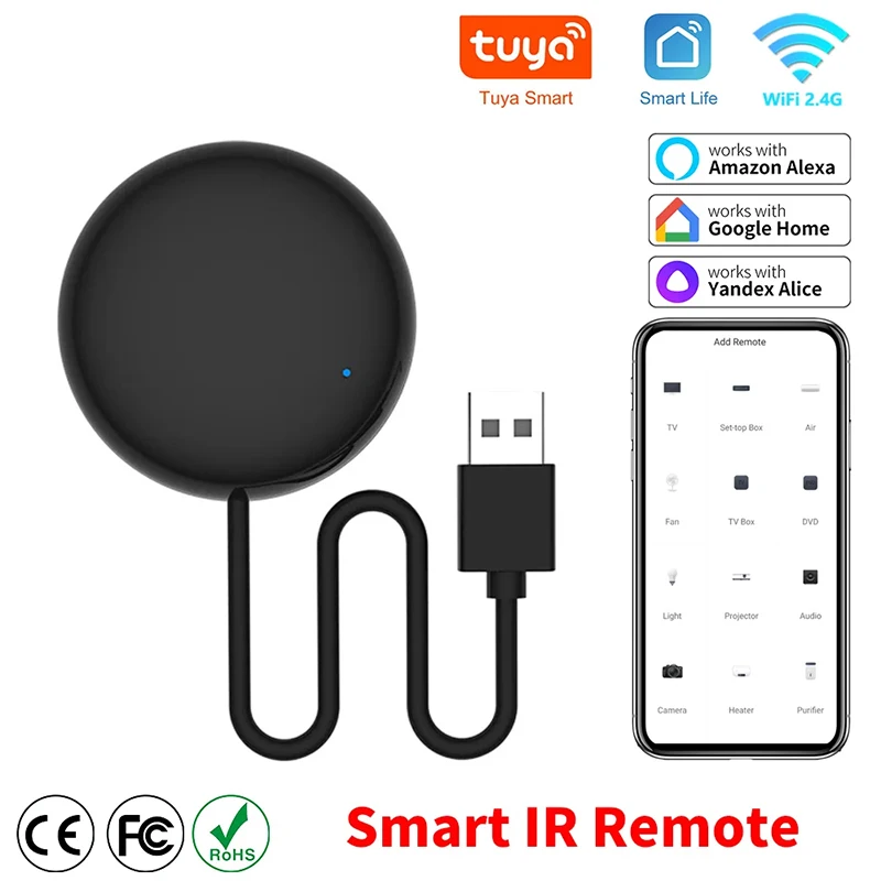 Smart IR Remote Control Smart Life Remote Universal Infrared Controller TV Air Conditioner Work With Alexa Google Home Assistant