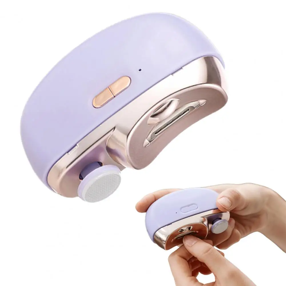 

One-button Operation Nail Clipper Rechargeable Electric Nail Clipper with Light for Smooth Manicures Safe Trimming for Safe