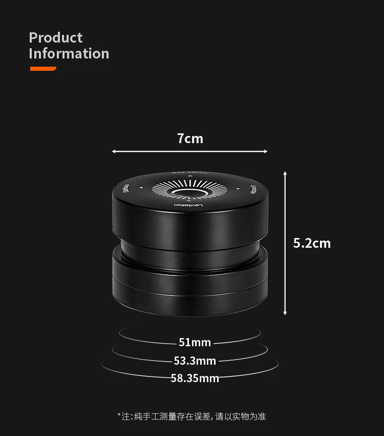IKAPE Espresso-Verteiler mit Doppellagern, passend für 51/54/58mm Bottomless Siebträger, Kaffee-Verteiler, Barista-Zubehör – Detail 17