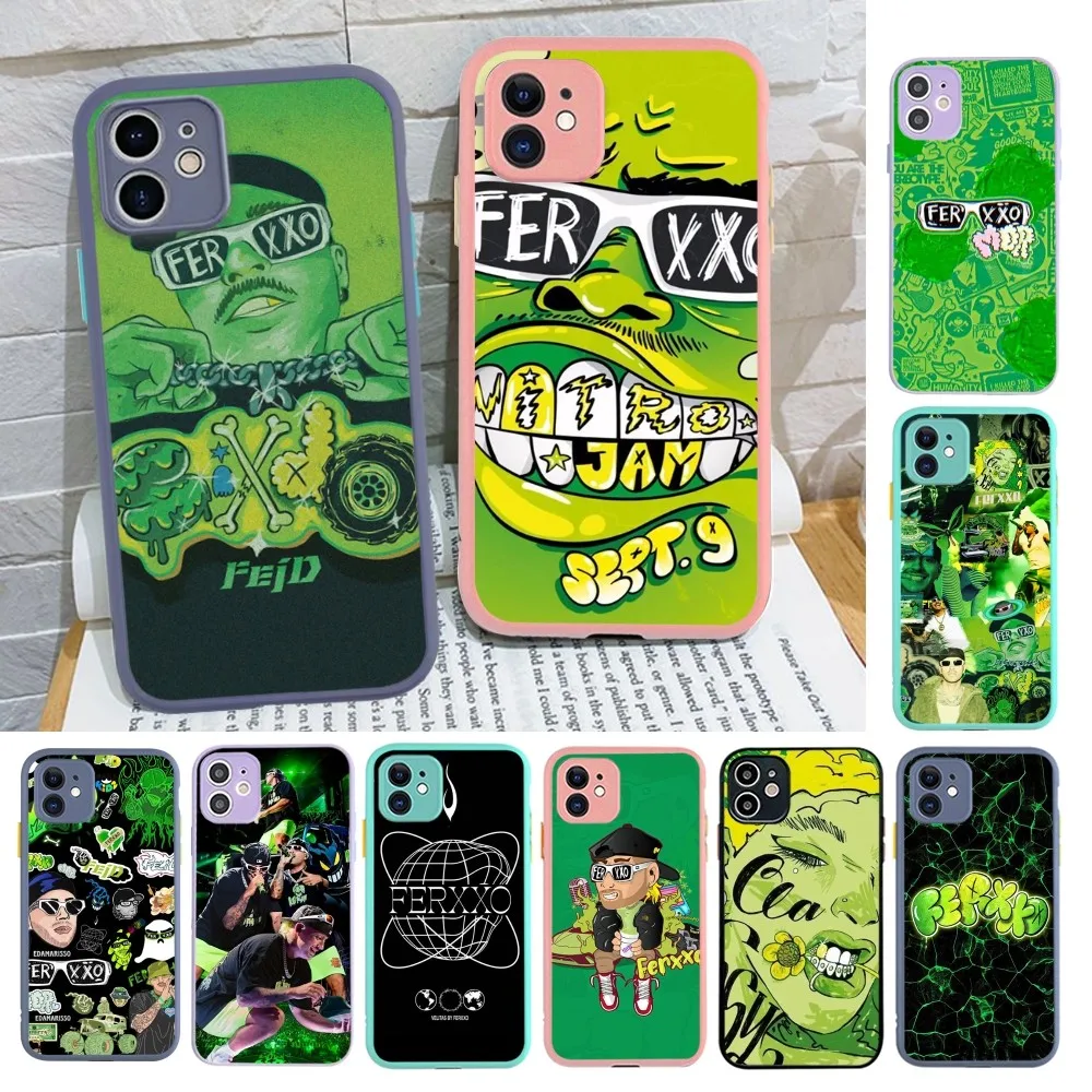 Singer F-Feid Ferxxo SIXDO Phone Case For iPhone 14 X XR XS 7 8 Plus 11 12 13 pro MAX 13mini Matte Shockproof Case