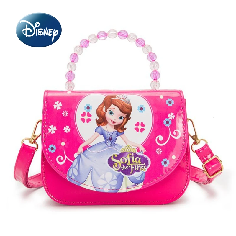 Disney Princess Series 2022 New Girl Handbag Cartoon Cute Girl Oblique Bag Fashion Trend Luxury Brand Children's Coin Purse