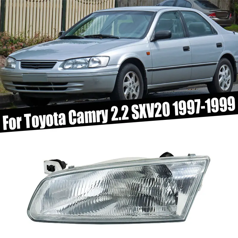 

Для Toyota Camry 2,2 SXV20 1997-1999 автомобильные аксессуары передний бампер галогенная фара сигнальная лампа корпус фары без лампочек