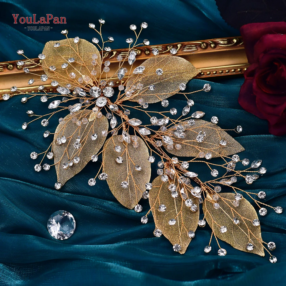 Youlapan Legierung Blätter goldene Farbe Taillen Gürtel Braut Hochzeits kleid Strass Gürtel Frauen Ballkleid dekorative Gürtel sh285