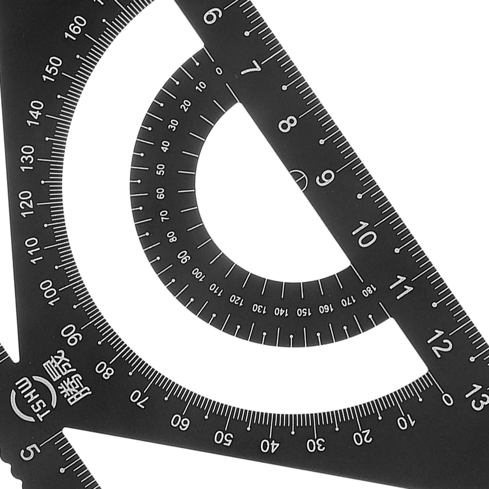 Alumínio Alloy Multifunction Metal Régua, Office Medição, Geometria, Desenho Medição, 1700X700X010cm