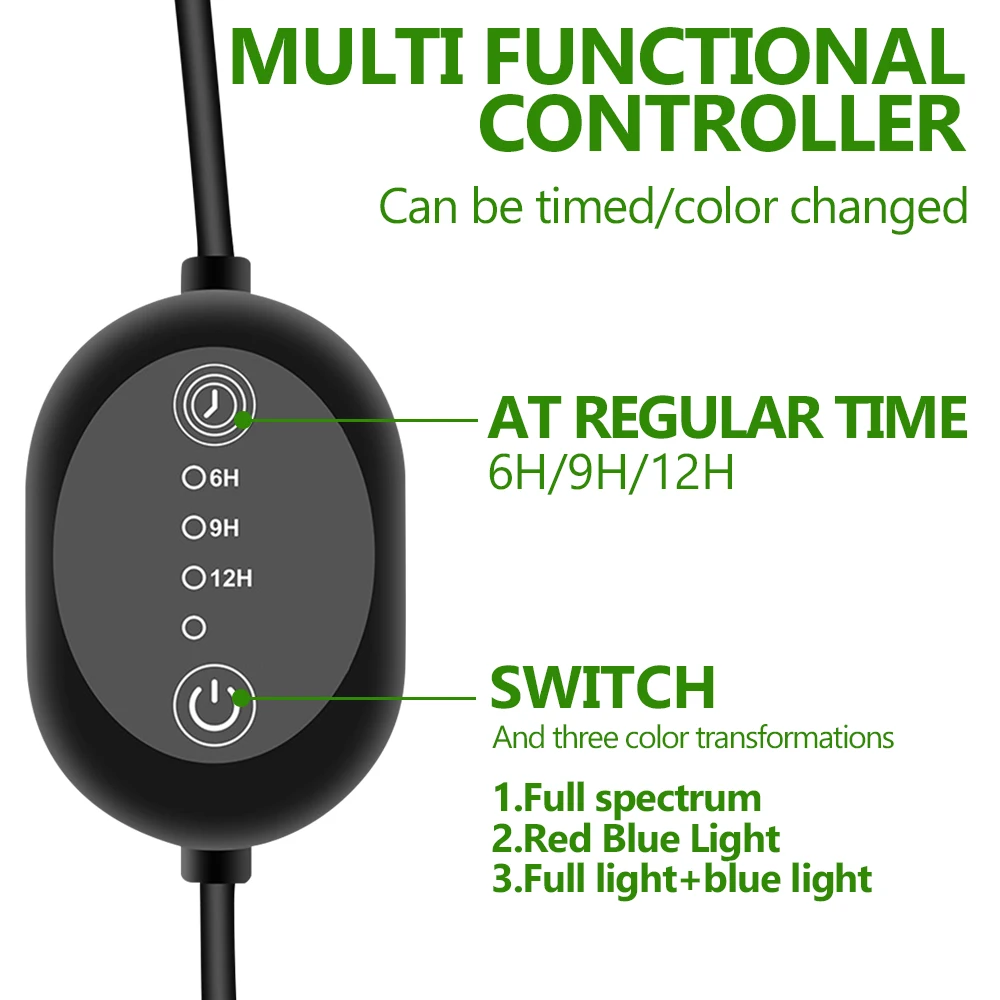 フルスペクトル LED 成長ライト AC110-220V フィトランプデスクトップ植物成長ランプ屋内花 VEG 苗多肉植物 Fitolampy