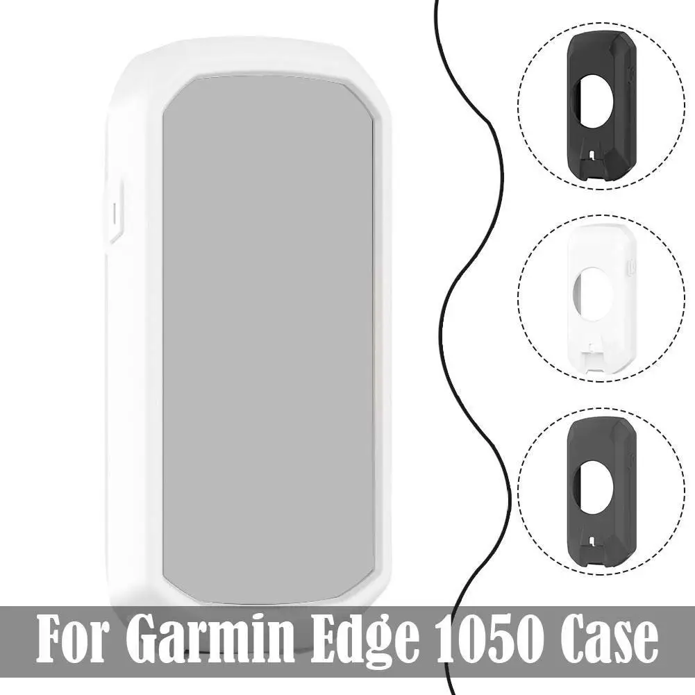 สำหรับ Edge1050 Garmin ผิวนอกป้องกันซิลิโคนเปลือกหุ้มทั้งหมดพร้อมฟิล์มป้องกันป้องกันซิลิโคนเคส