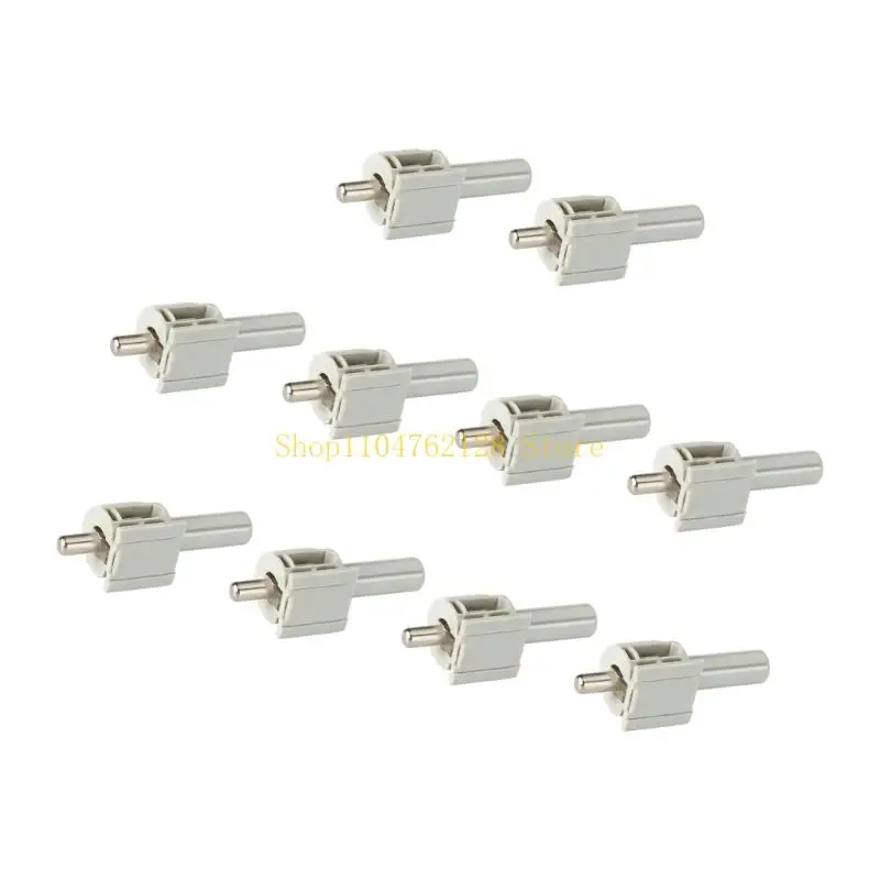 Cabinet Shelf Support Insert Concealed Plastic Body with Metal Pin 10 Pack for Bookcase Closet Board Repair Work best sale