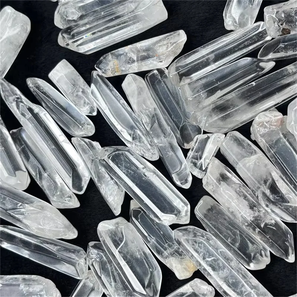 Natural high quality spiritual polished raw clear quartz crystal wands carvings white rough crystal points for meditation