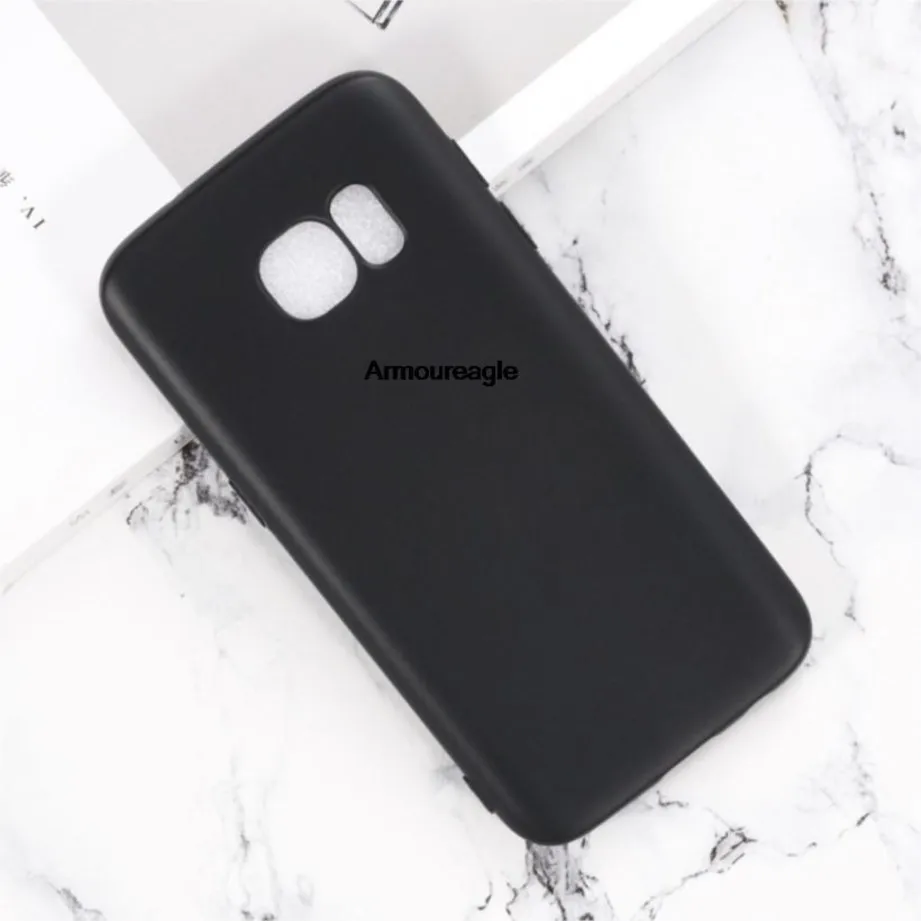 Capa de silicone fosco macio para samsung galaxy s7, tampa traseira, proteção fina, para sm-g930f sm-g930w sm-g9300