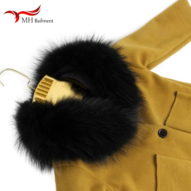 Real Raccoon Fur Collar Womens Scarves Neck Warmer 100% Natural Fur Scarf Real Fur Shawl Multiple Sizes Parent-child