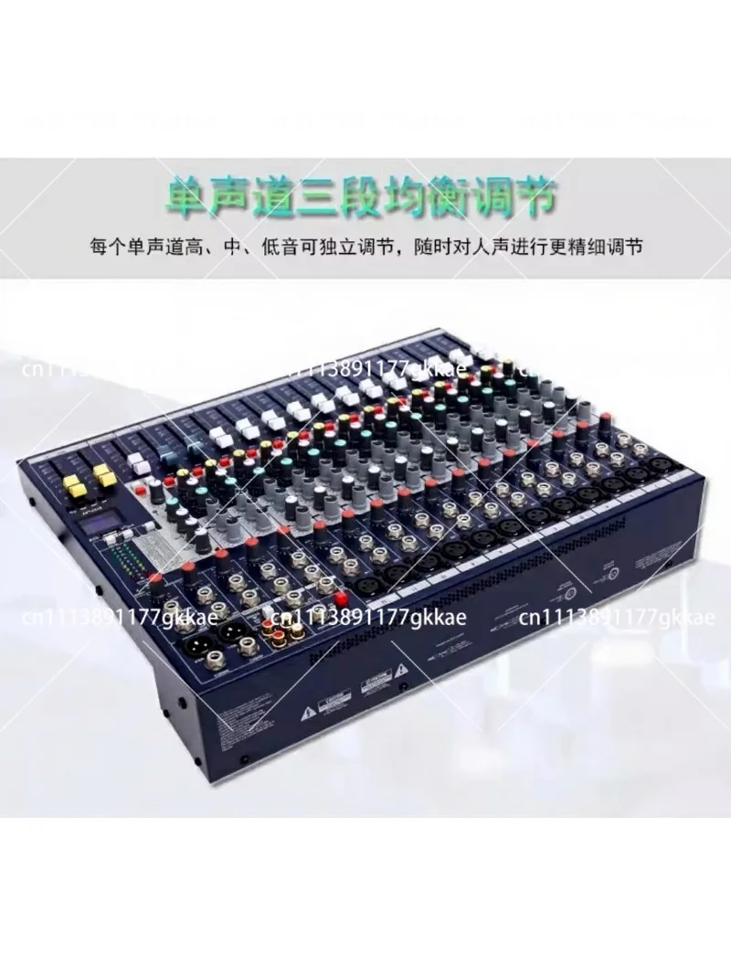 Professional 8 12 16 20 Channel Audio Mixer Console with USB Interface for Live Performance Studio Recording