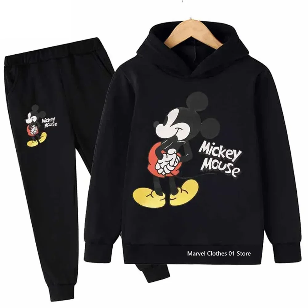 Fashion Mickey Baby Boys Clothes Sets Baby Children Girls Clothing Set Sports Sweatshirt Pants 2Pcs Suits Outfits