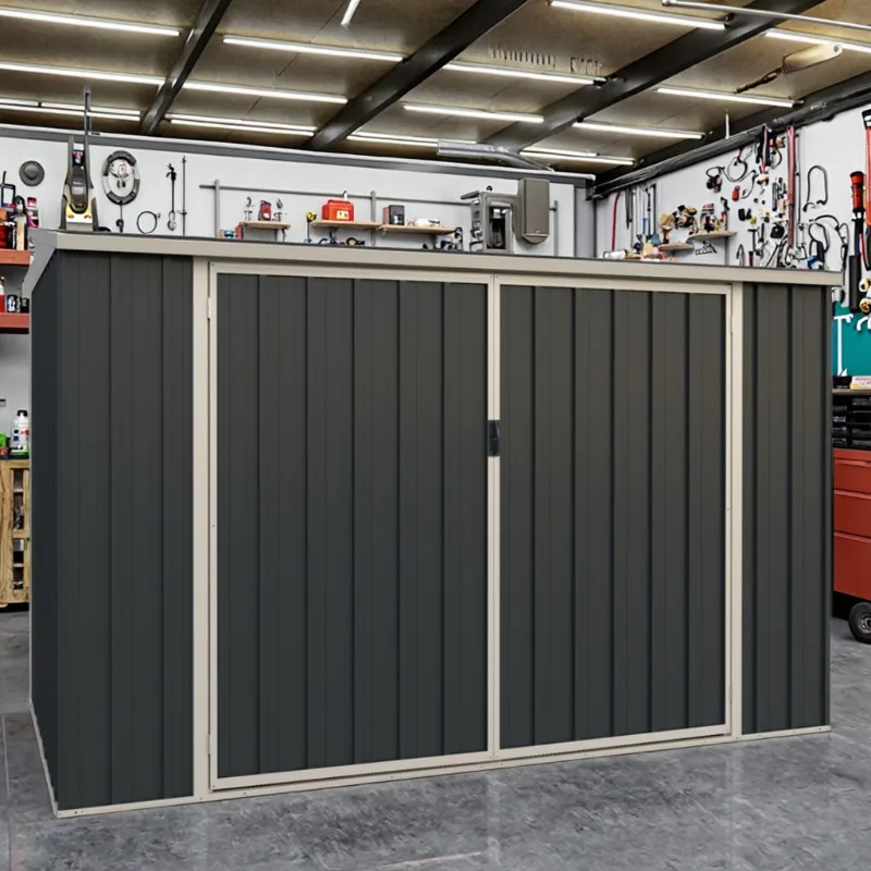 EST19281-H127 Easily Assembled Garden Tool  Sheds  Waterproof Storage Cabinet  Meta Outdoor Storage  Shed
