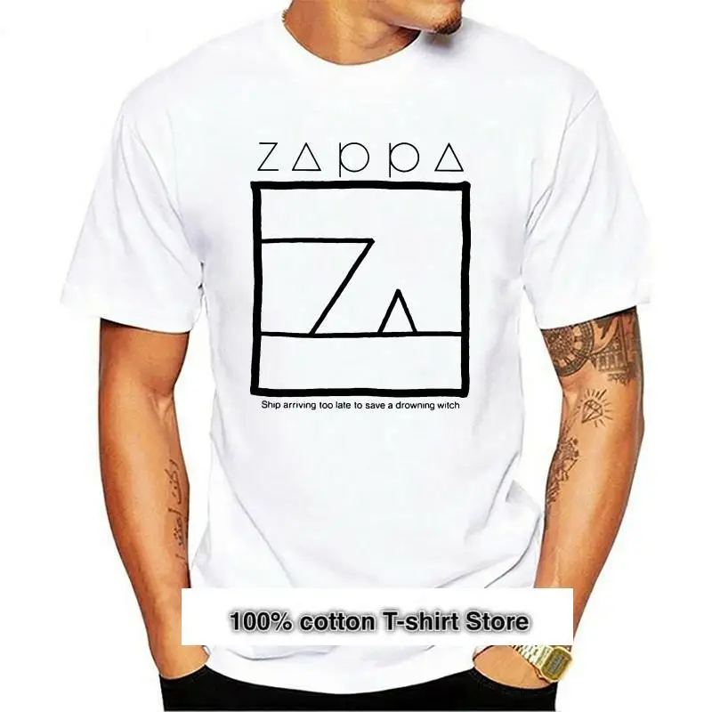 

Camiseta con estampado de Frank Zappa Unisex, ropa informal de alta calidad, muy tarde para salvar A una bruja ahogadora, B398