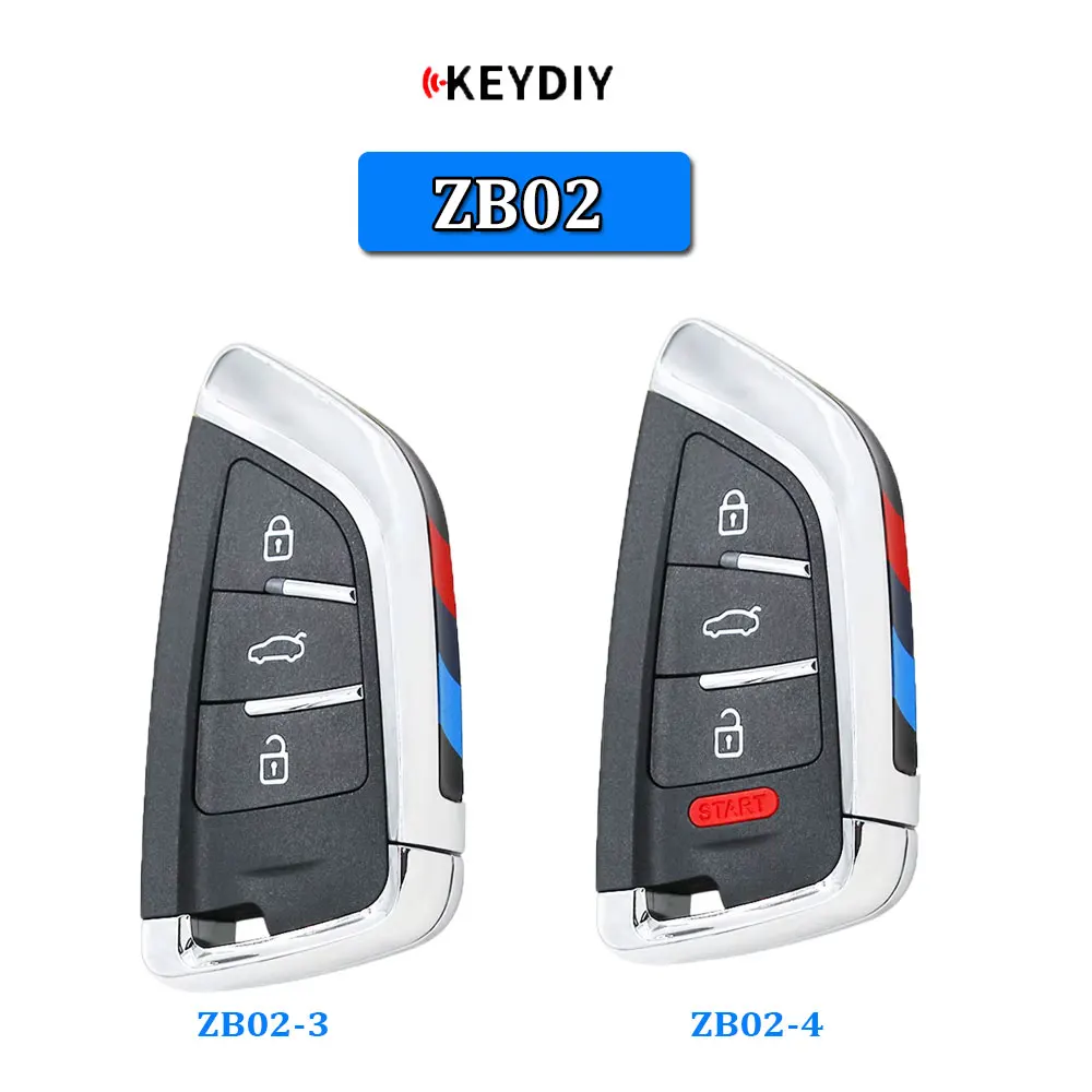 

KEYDIY ZB02 Universal KD Smart Key ZB02-3 ZB02-4 for KD-MAX KD-X2 Car Key Remote Replacement Fit More Than 2000 Models