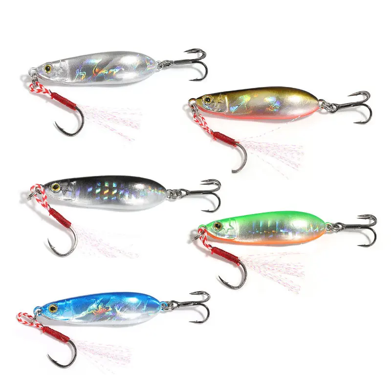 

1PCS Drifting Metal Jig Sequins Lure VIB Cast Iron Plate Tackle Hard Fishing Lures Pesca Sea Bass Pike Carp Mouth Mandarin Baits