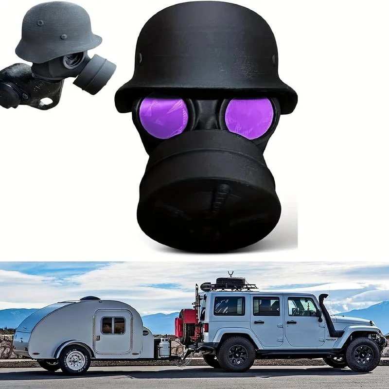 Trailer Hitch Cover With Steel Helmet  Heavy Duty Trailer Coupler Hitch Cover Universal Fit Trucks/SUV Towing Accessories Dropsh