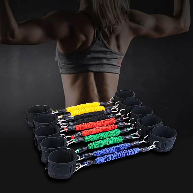 4pc Bein springen Spann seil Abzieher Taekwondo Trainings gürtel Knöchel elastisches Seil Seiten training Spann gürtel Widerstands seil