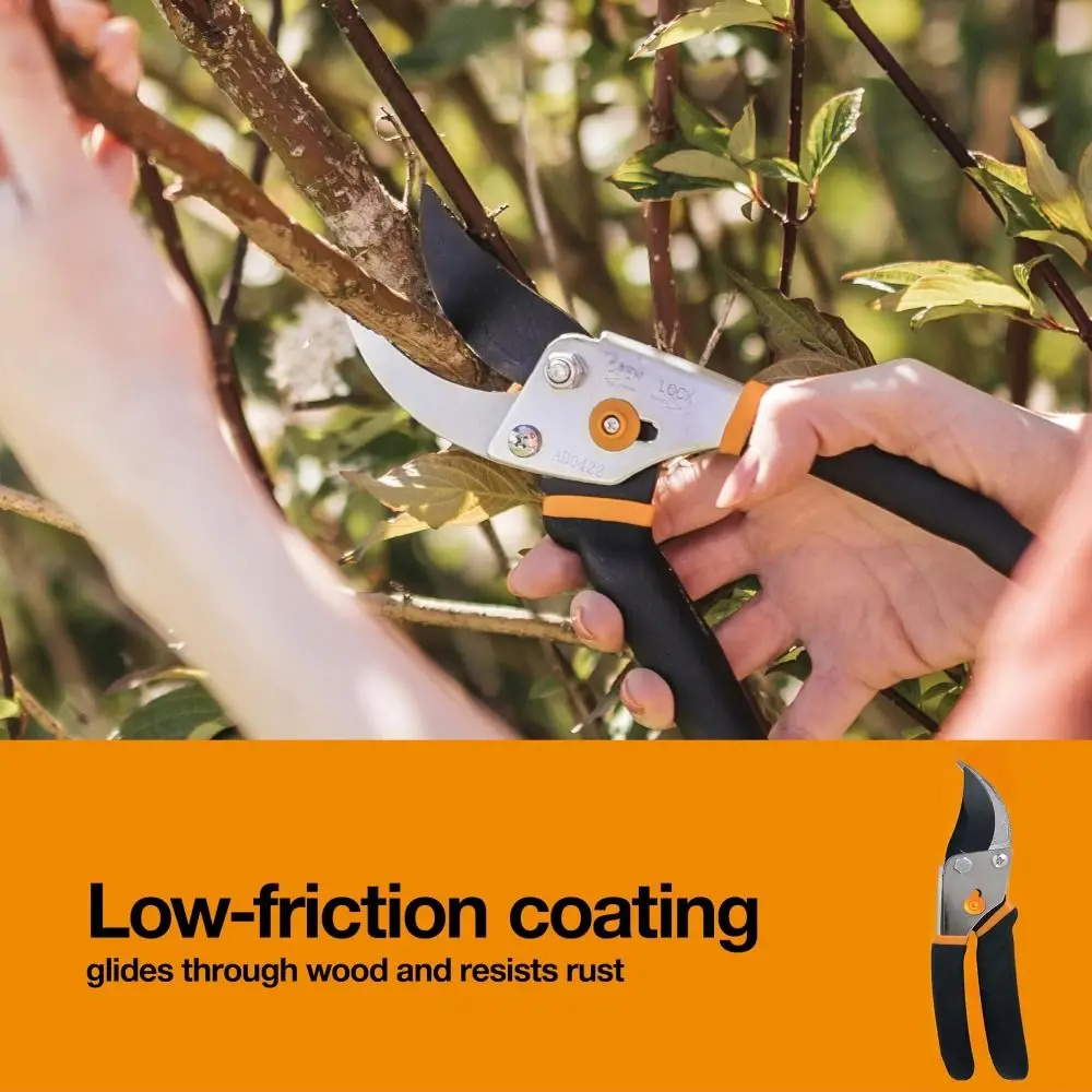 

5/8-Inch Cut Capacity Bypass Pruning Shears Sharp Steel Blade Rust Resistant Gardening Scissors Garden Clearance Tool